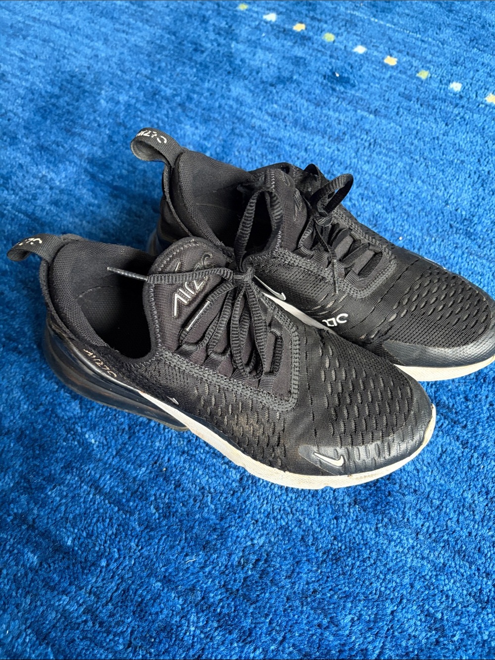 Nike Kid’s Black and White Air Max Running Sneakers